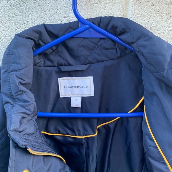 Navy blue Charter Club Plus Jacket - Picture 3 of 4